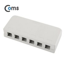 0ZN0524 마운트 박스 6포트 아웃렛 RJ45 돌출형 외부, 1