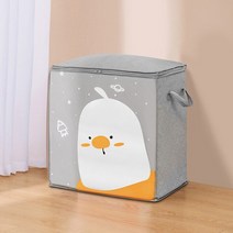 Hot Quilt Clothes Organizer Storage Bag Closet Cartoon Portable Box Folding Pillow Quilt Blanket War, 04 Little Fat Chicke B