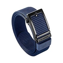 107603 남성용 FAIRWIN 래칫 벨트 자동 버클이있는 청바지 용 골프 웹 조정 가능한 전술 나일론, 푸른, M(허리 36 quot -42 quot )