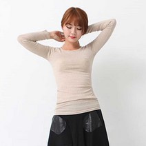 여성 스트라이프블라우스 스판 체크 기본 롱티 청남방 면티 코디 니트 긴팔 라운드 편한 데일리