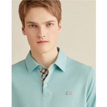 22SS [Liquid Cotton] 그린 로고자수 면혼방 데오드란트 반팔카라티셔츠 DMTS2B302E1