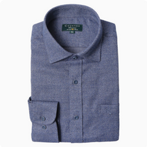 카운테스마라 양말증정 CDCV4C2332B0 구김없는 도비 기모 일반핏 긴팔셔츠