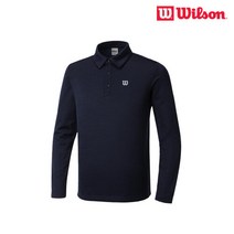 윌슨 기모 긴팔 카라 티셔츠 남자 _ 기모 NAVY 6911