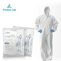 프로덕트랩 일회용 방수 방역복 SF 작업복 5벌, XL