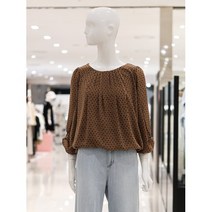 ab.f.z [ab.f.z] 셔링넥패턴벌룬블라우스 (KSW3HB36H)