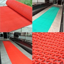 스타리빙 맘보롤매트 C형 6M 현관매트 베란다매트, 레드