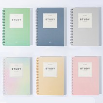 스프링 스터디플래너 더메모 6개월 일일 공부 학습 계획 수험생 공시생 인강 수강체크, 옐로우