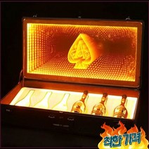 샴페인 락 6 병 에이스 스페이드 Glorifier 상자 쇼 클 -, 4.yellow 색상