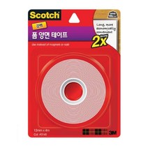소품부착 2배강력 폼 양면테이프 폭12mm 흔적X 현장 자동차 공장