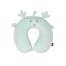 레크리에이션 집 공장 직접 판매 만화 새끼 사슴 탄성 슈퍼 소프트 클래식 라운드 몰드 메모리 면화 U 자형 베개 목 베개, {