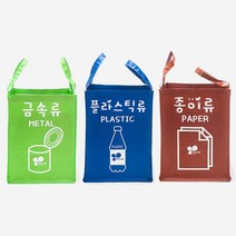 키친아트 PP 재활용 분리수거함 3종 재활용수거함, 1개