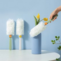 미니플 먼지제로 일회용 먼지털이 흡착 청소포, 화이트 핸들1개+청소포1개