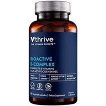 Bioactive BComplex Vitamin B + Active Coenzymes for Energy Production (60 Vegetable Capsules) null, 1, 기타