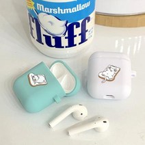 아칸 뚱냥이는 귀여워 에어팟케이스 민트:발라당