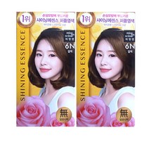 아모레퍼시픽 샤이닝에센스 퍼퓸염색x2개 3N 4N 6N 7N 8G 6B 7O 새치전용 크림타입15분 염모제, 6N(갈색), 2개