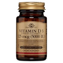 솔가 비타민 D3 5000IU 베지터블 캡슐, 60개입, 1개
