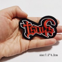 의류스티커 자수 패치 밴드 락 레터 의류 열접착 음악 펑크 배지 해골 손 바느질 아플리케 재킷, [10] 9