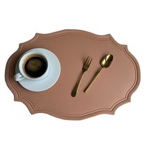 Huvafen 북유럽 방수 식탁매트 테이블매트, 브라운   x2pcs