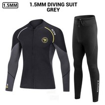 다이빙수트 남성용 잠수복 수중 낚시 서핑 자켓 바지, XL 70-80KG, MT201 BK Wetsuit Men