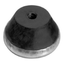 Mason RC-5-1000 Blue Neoprene/Steel Machine Leveling Tapped Mount with Glide Cup 1/2”-13NC Thread, 1