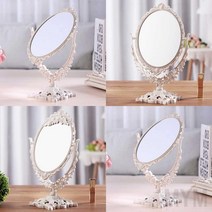 1개배송 타원형 회전 탁상거울 18.5CM 앤티크 거울 인테리어 탁상 거울