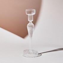 아티스트 스타일 촛대 촛대 웨딩 테이블 중앙 장식품 홈 디자이너를위한 패션 장식 크리스탈 유리, 클리어 스트립