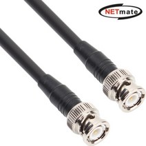강원전자 넷메이트 NMC-RG5901 RG-59 BNC-BNC 고주파 동축 케이블(주석도금 연동선/6합/75Ω) 1m, 상세페이지 참조