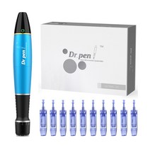 피부미용기계 얼굴마사지기 마사지기 괄사닥터 펜 A1 Microneedling 전기 스탬프 MTS 스킨 케어 Pcs 카트리, 09 AU Nano-3D