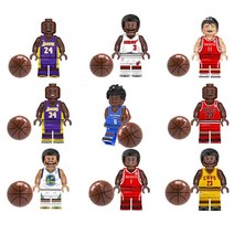 NBA 농구 블록 스탠드 법원 diy 빌딩 세트 3d construction brick education toy for children, 란 추이