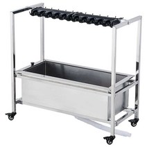 청소도구걸이 밀대거치대 대걸레 건조대 행거, 상세 페이지 참고, 8드래그10후크 90cm 모바일 확장 장치