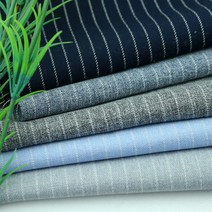 [동대문원단]스판스트라이프 봄가을용 폴리스판 의류 홈데코, 네이비