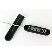 아쿠바 탐침 온도계 CS-101 102 주방 조리용 중심 방수 온도측정기, CS-102 (검정 짧은것)