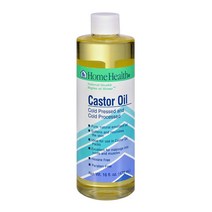 Home Health 캐스터 피마자 보습 마사지 다목적 오일 473ml, 473ml x 1개