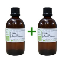 허브솝 티트리 비건 허브 천연 원액100% 효능 아로마 에센셜오일, 2개, 100ml
