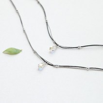 ++티앤북++물방울 크리스탈 초커 목걸이 세트 패션쥬얼리 초커세트 패션액세서리 면체인목걸이 초코악세사리++