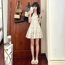 여름 원피스 롱 나시 반팔 린넨 민소매