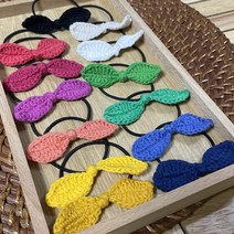 미니뜨개공방 리본머리끈