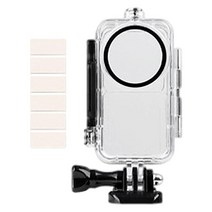 DJI Action 2 카메라 액세서리용 수중 방수 케이스 마운트 45M, 11x5.6x3.3cm, 클리어 앤 블랙, 플라스틱