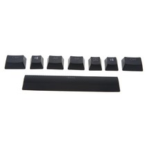 8개의 키/팩 6.5u 스페이스 바 PBT 키캡 더블 샷 키캡(Corsair STRAFE K65 K70 K95 기계식 키보드 키캡), 검은 색, 한개옵션1
