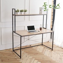 [RA㏓] 이지 126 TOP 선반형 책상 컴퓨터 학생 메탈데스크 조립식 심플 원룸 ▷_§Ea, §§_화이트