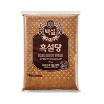 백설 흑설탕, 1kg, 6개