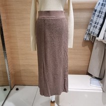 더아이잗뉴욕 더아이잗 밴딩 메탈사 골지니트스커트 IL2M1SK750