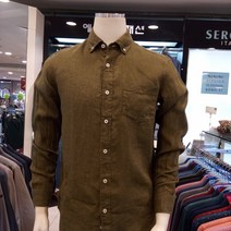 세르지오 에스에스패션 남성 브랜드 21년SS 지금부터 여름내내~ 린넨 워싱 긴팔 캐주얼 셔츠 남방