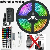 LED 스트립 빛 블루투스 와이파이 스마트 컨트롤 RGB 5050 SMD 장식 TV 백라이트 램프 다이오드 Luz luces, 04 20M(65.6ft)_02 AU Plug, 01 5050 18LED  IR