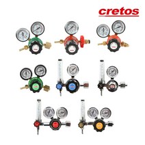 크레토스 가스 조정기 레귤레이터 LPG 산소 알곤 질소 AC 헬륨 게이지 용단기, CO2조정기, EX-702B(CO2)220V