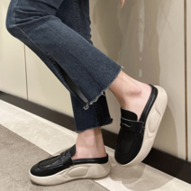 여성 로퍼 뮬 슬리퍼 가벼운 통굽 키높이 가족 블로퍼 쿠션 스니커즈