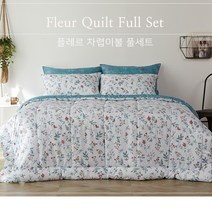 [클푸]봄을 내방으로~플레르 세트Q (차렵Q+ 패드Q+ 베개커버2 ) _NC순천점