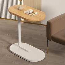 미드디엔 소파 사이드 미니 테이블, (원목)화이트프레임