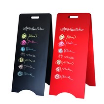 하사인닷컴 멀티칠판입간판 입간판, 1개, 블랙(대형)+시트지(양면)출력