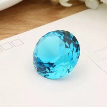 크리스탈 유리 다이아몬드 홈 장식 풍수 장식품 결혼식 미니어처 공 악세사리 선물 30mm268116, 30mm 1pcs, 하늘색